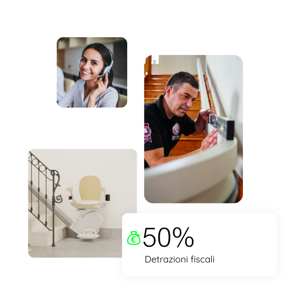 montascale amico - percorso con 50%
