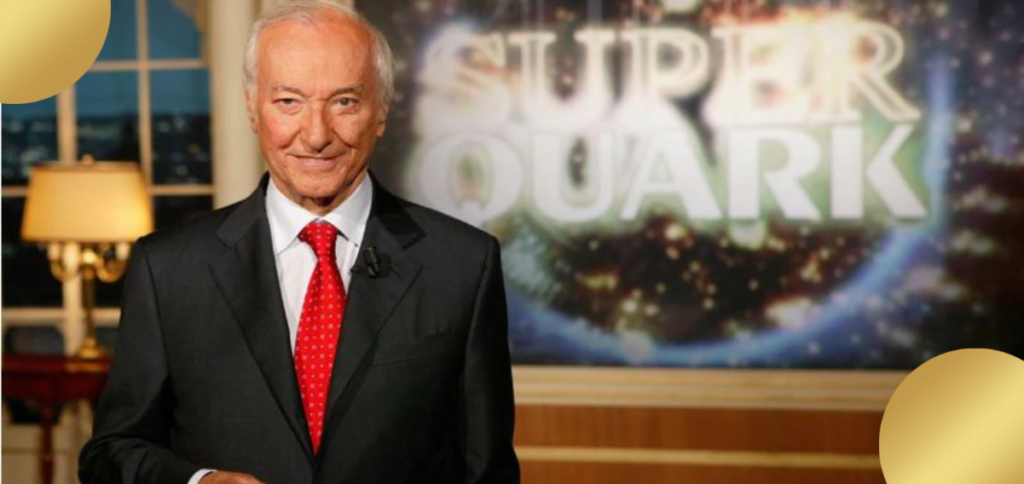 piero angela negli studi di super quark
