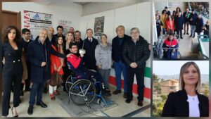 inaugurazione del montascale allo stadio domaselli di caltanissetta